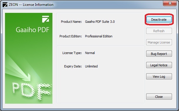 [Old Version] How do I deactivate online/offline for Gaaiho PDF Suite 2 ...